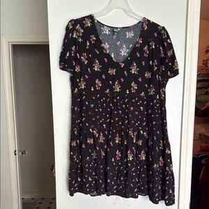 Wild Fable Black Floral Dress